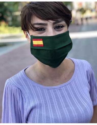 Mascarilla España Bandera Verde