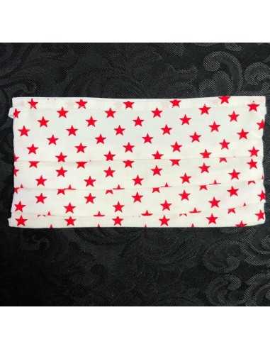Mascarilla Estrellas Rojas
