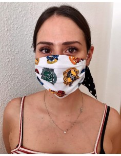 Mascarilla Harry Potter Emblemas Hogwarts