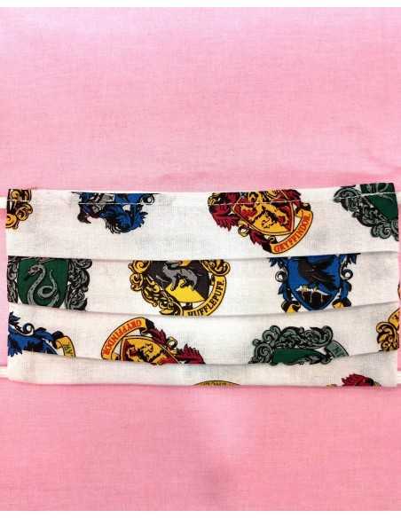 Mascarilla Harry Potter Emblemas Hogwarts