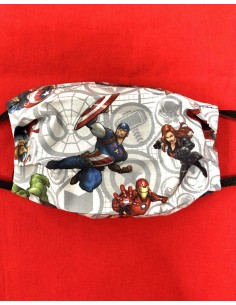 Mascarilla Marvel (Capitan America, Ironman, Hulk, Thor...)
