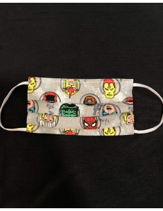 Mascarilla Marvel Superheroes Circulos (Spiderman, Hulk, Thor) Edición Limitada.